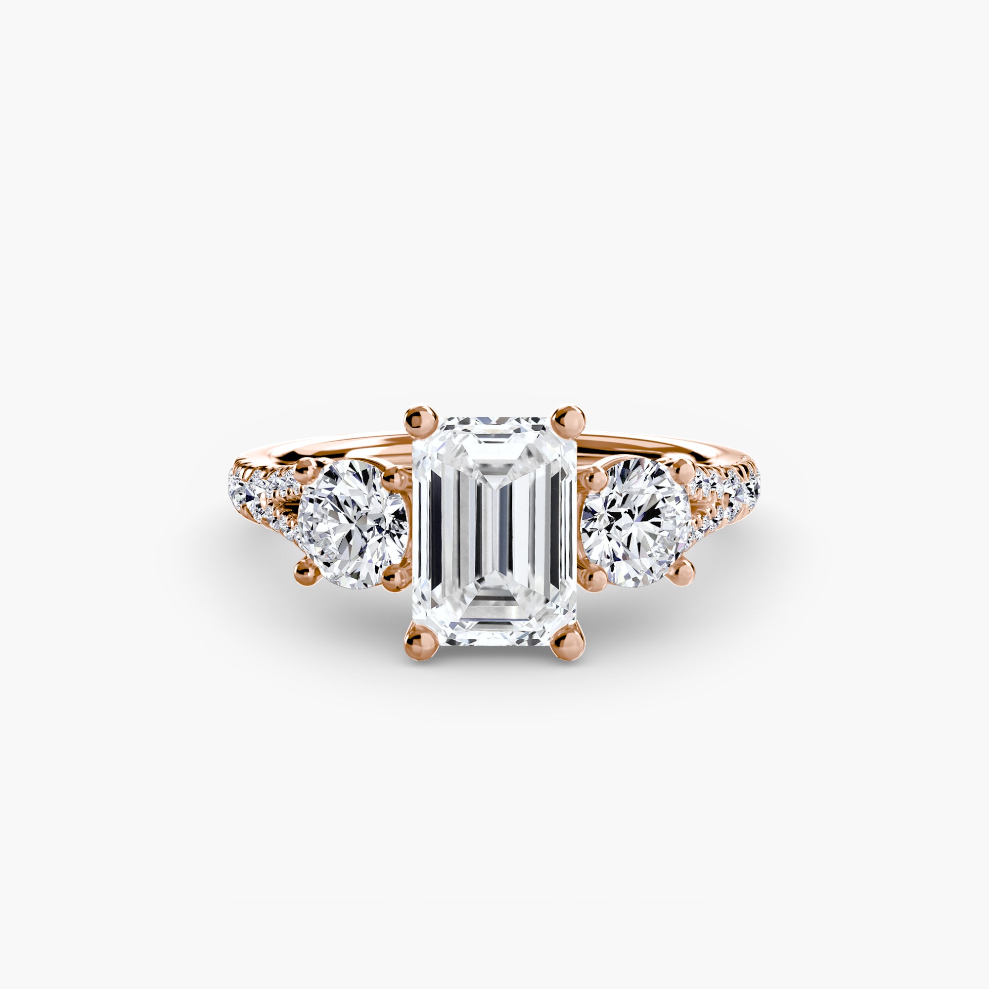 VALTORA Pavé Trilogy Ring