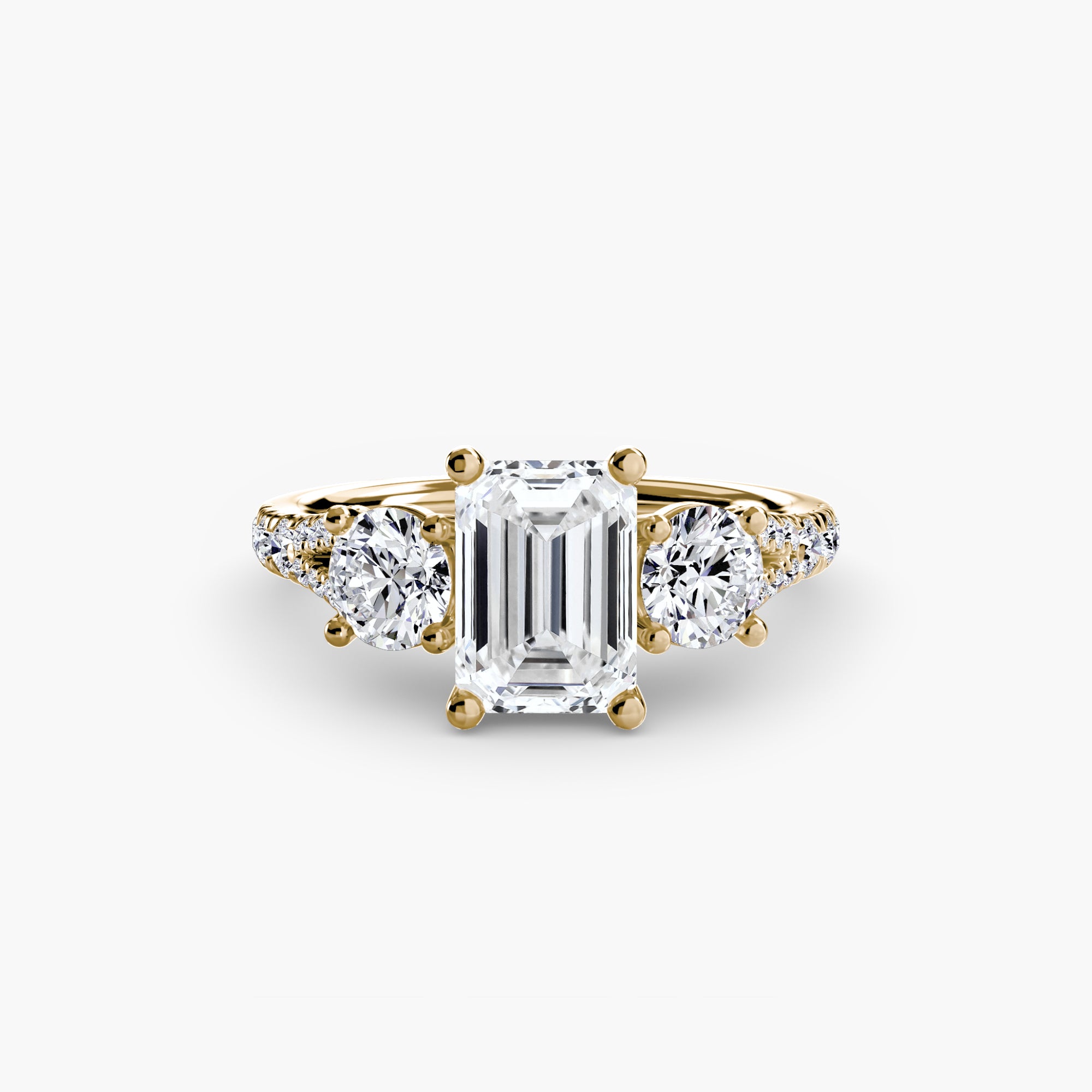 VALTORA Pavé Trilogy Ring