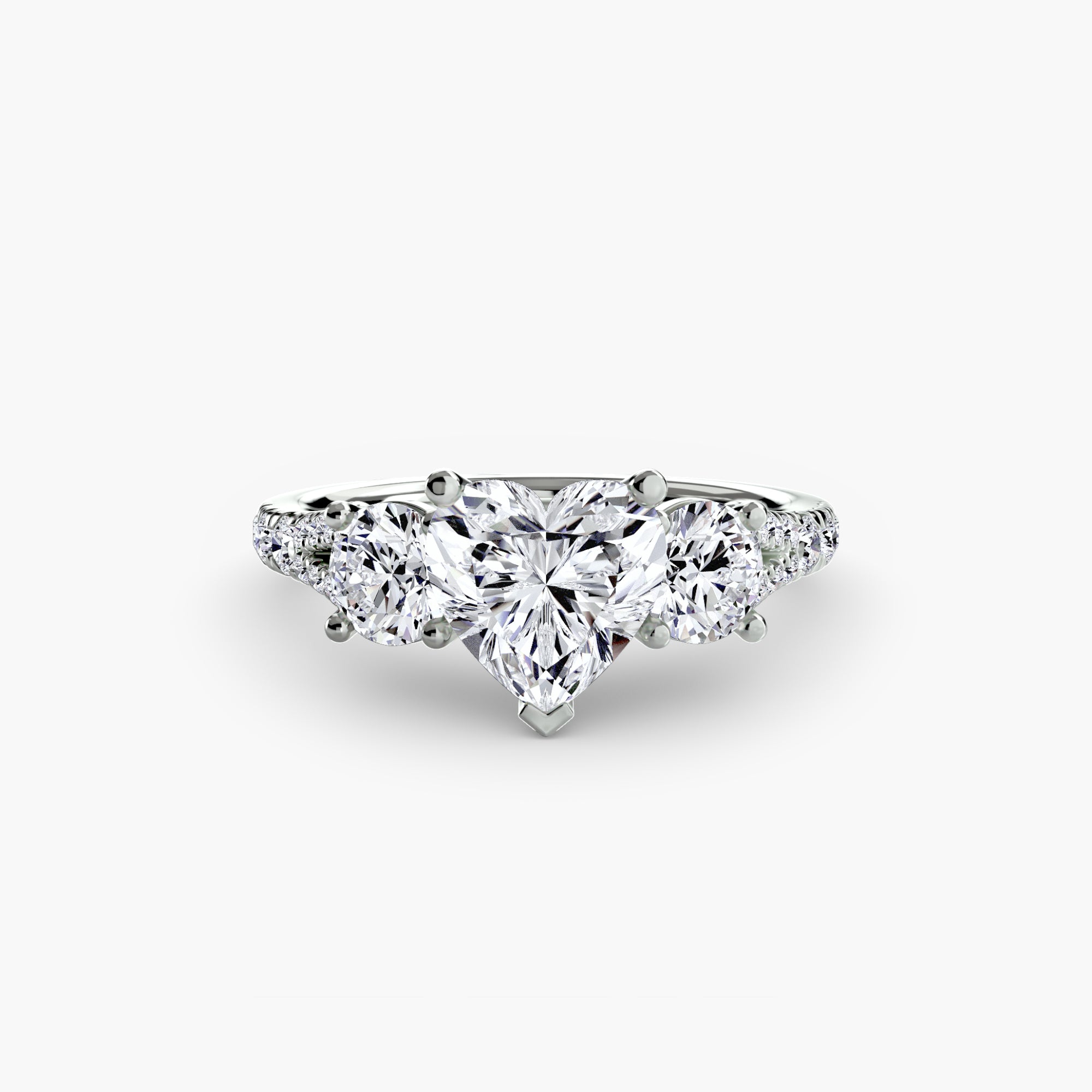 VALTORA Pavé Trilogy Ring