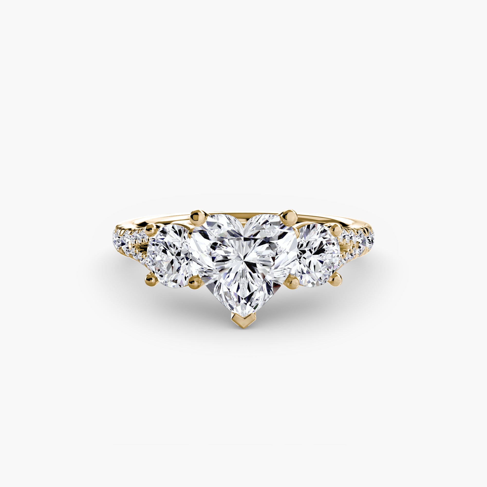 VALTORA Pavé Trilogy Ring