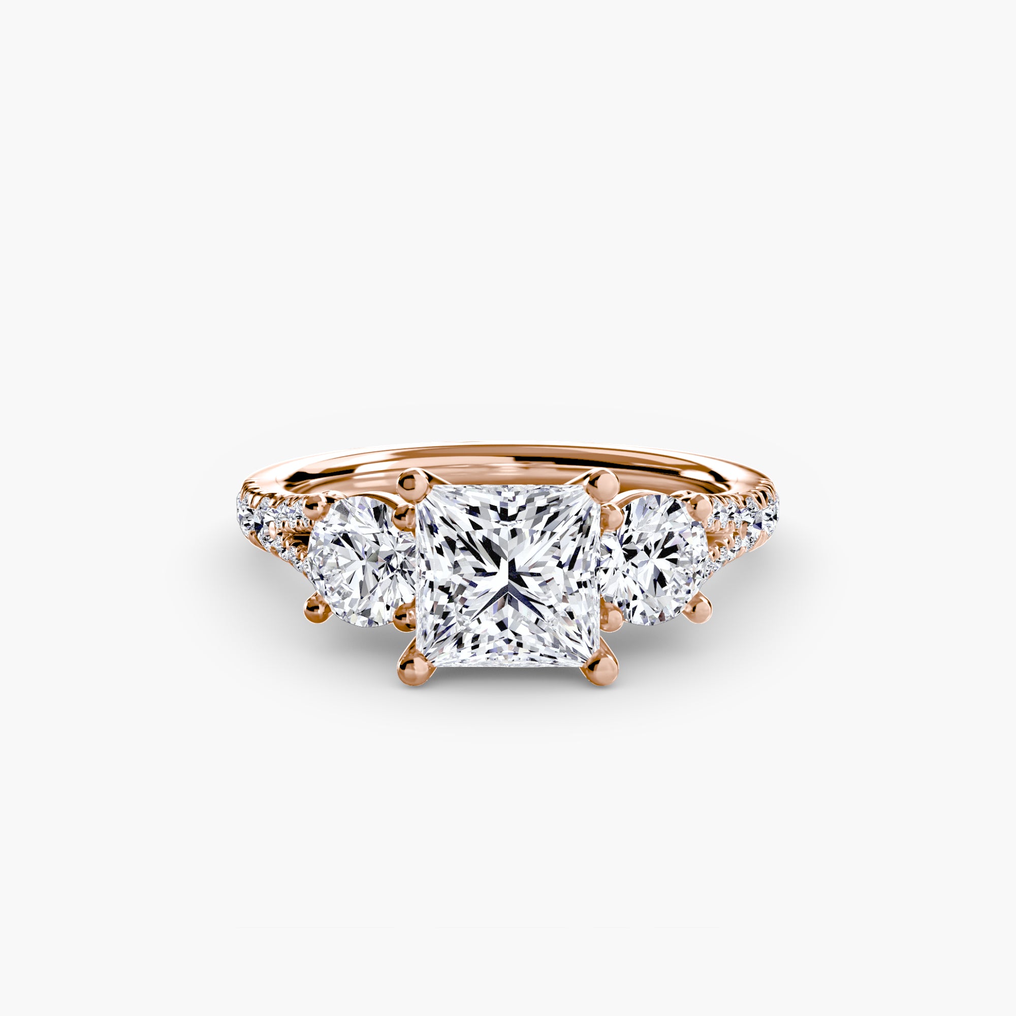 VALTORA Pavé Trilogy Ring