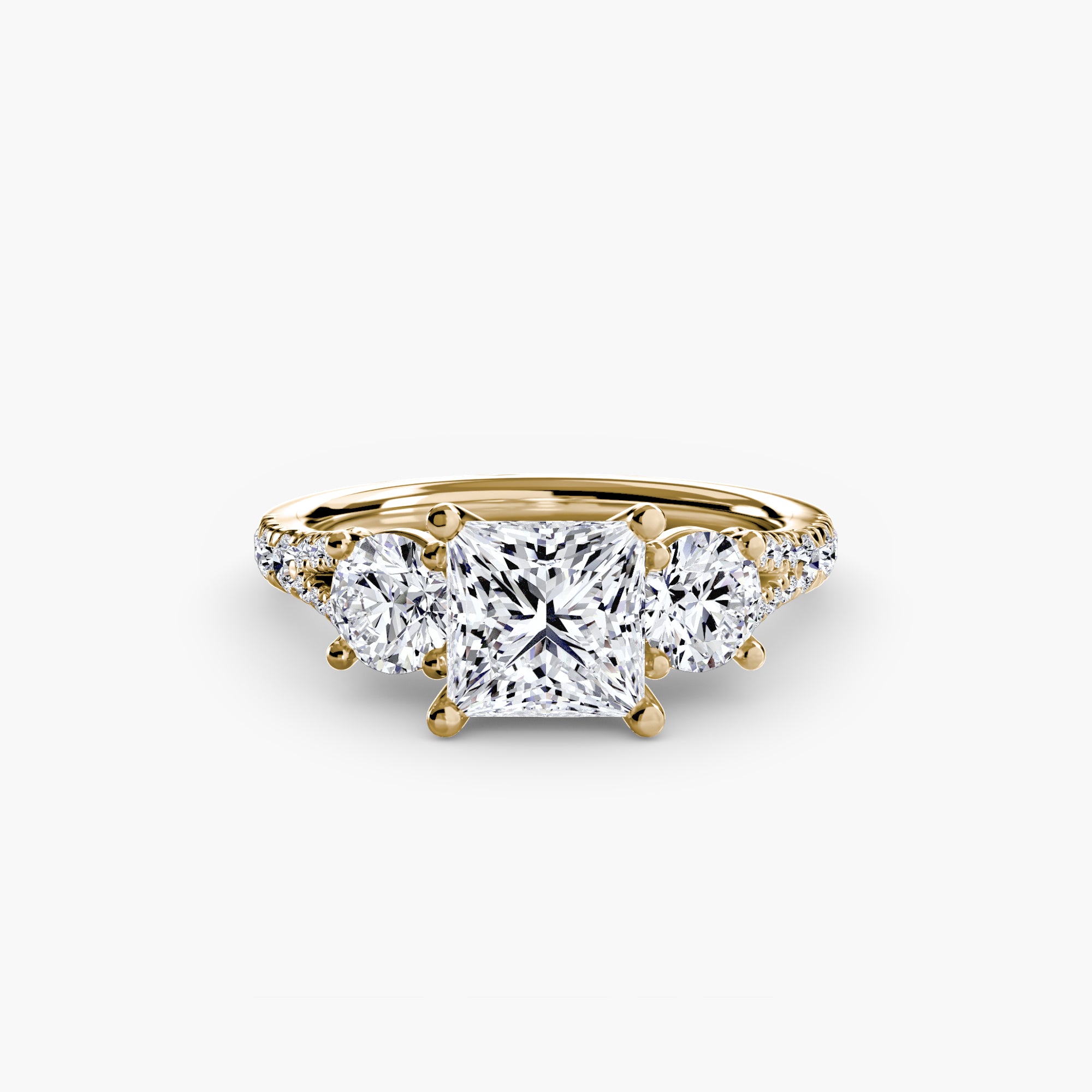 VALTORA Pavé Trilogy Ring