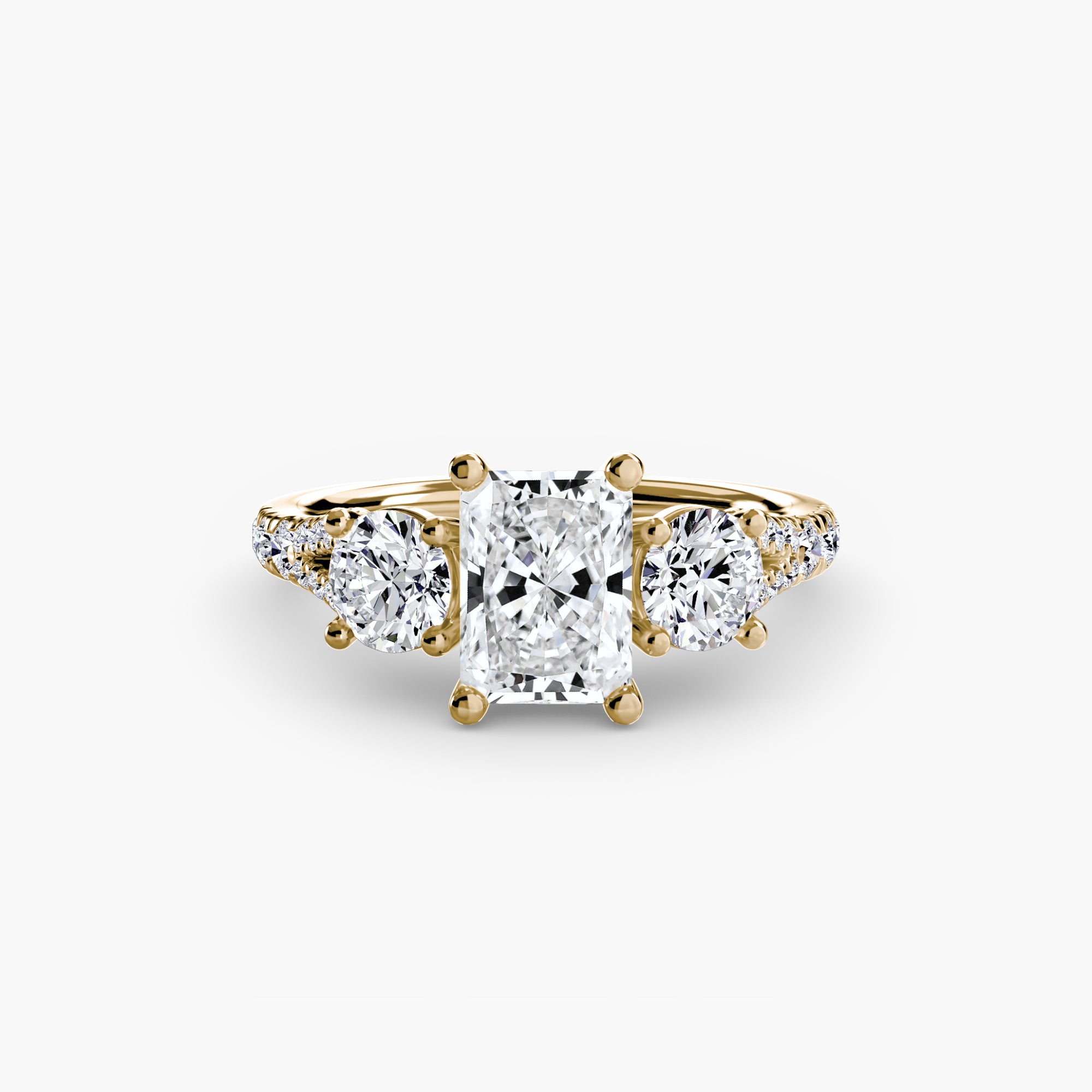 VALTORA Pavé Trilogy Ring
