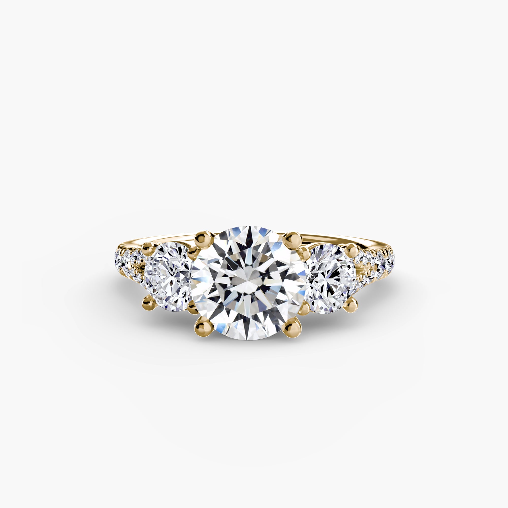 VALTORA Pavé Trilogy Ring