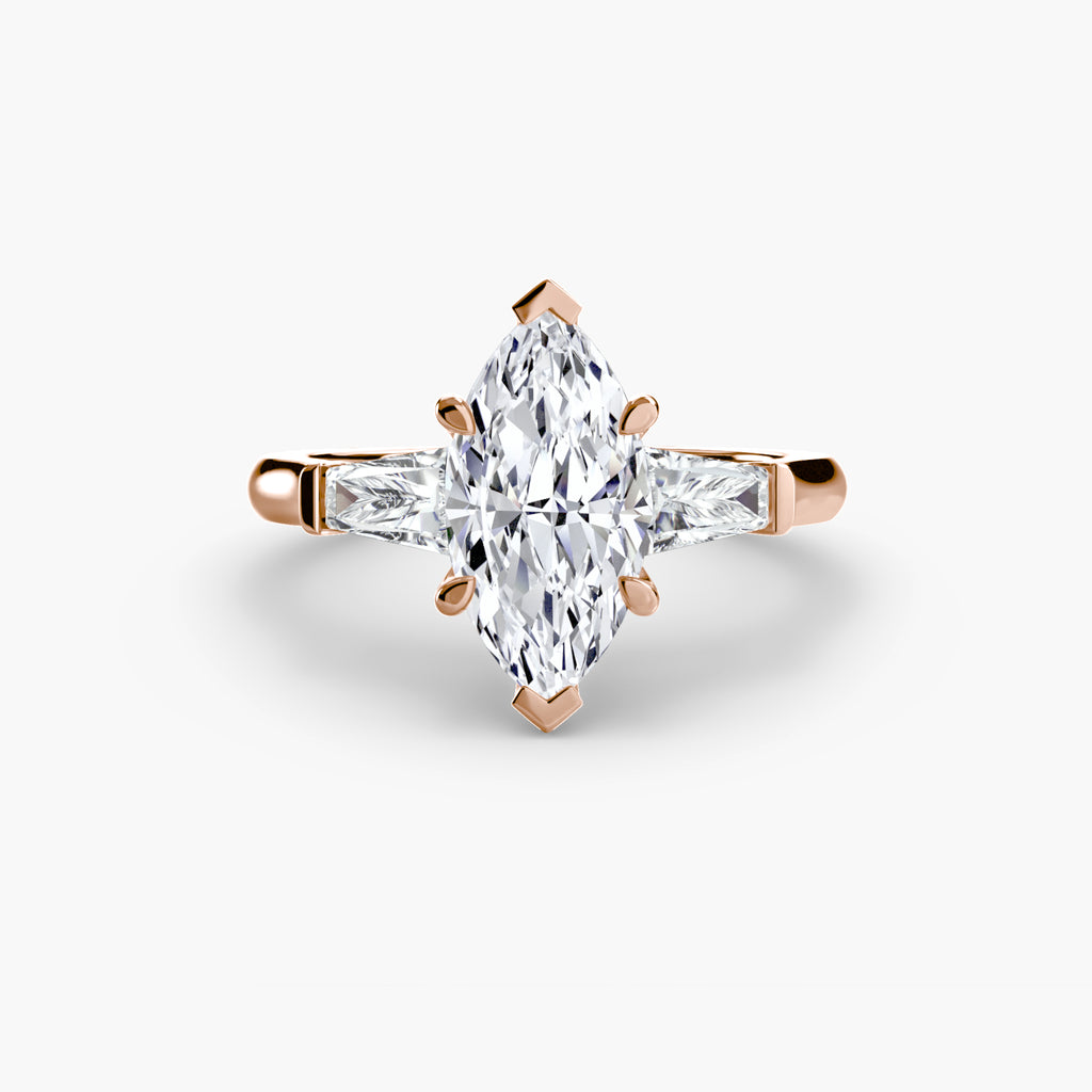DUORA Baguette Trilogy Ring