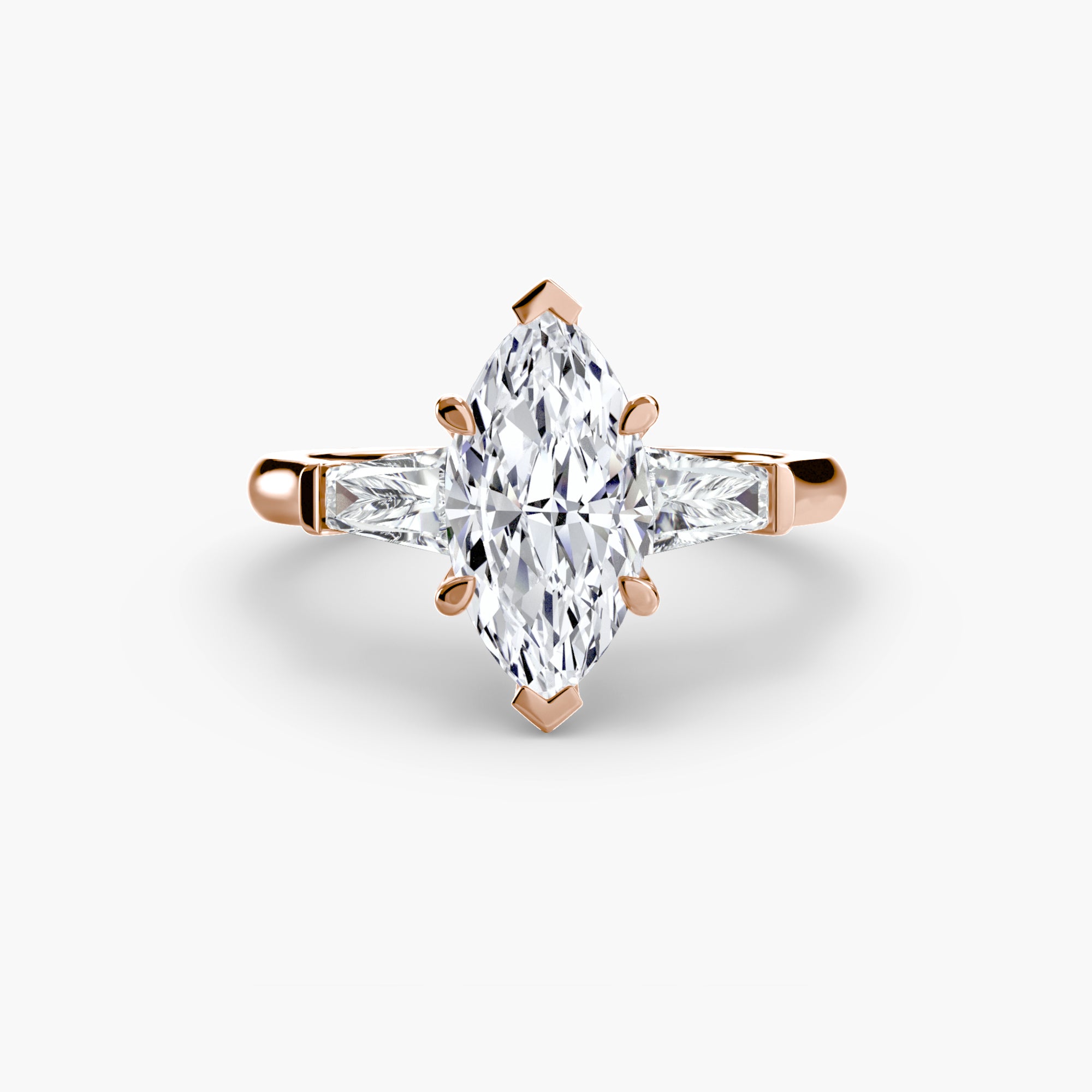DUORA Baguette Trilogy Ring