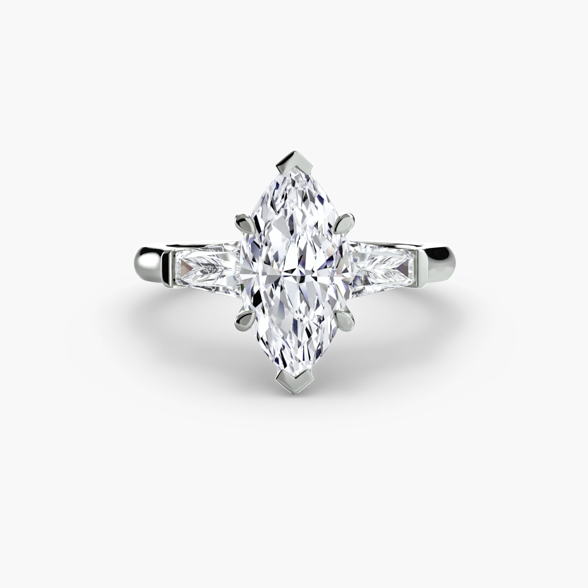 DUORA Baguette Trilogy Ring