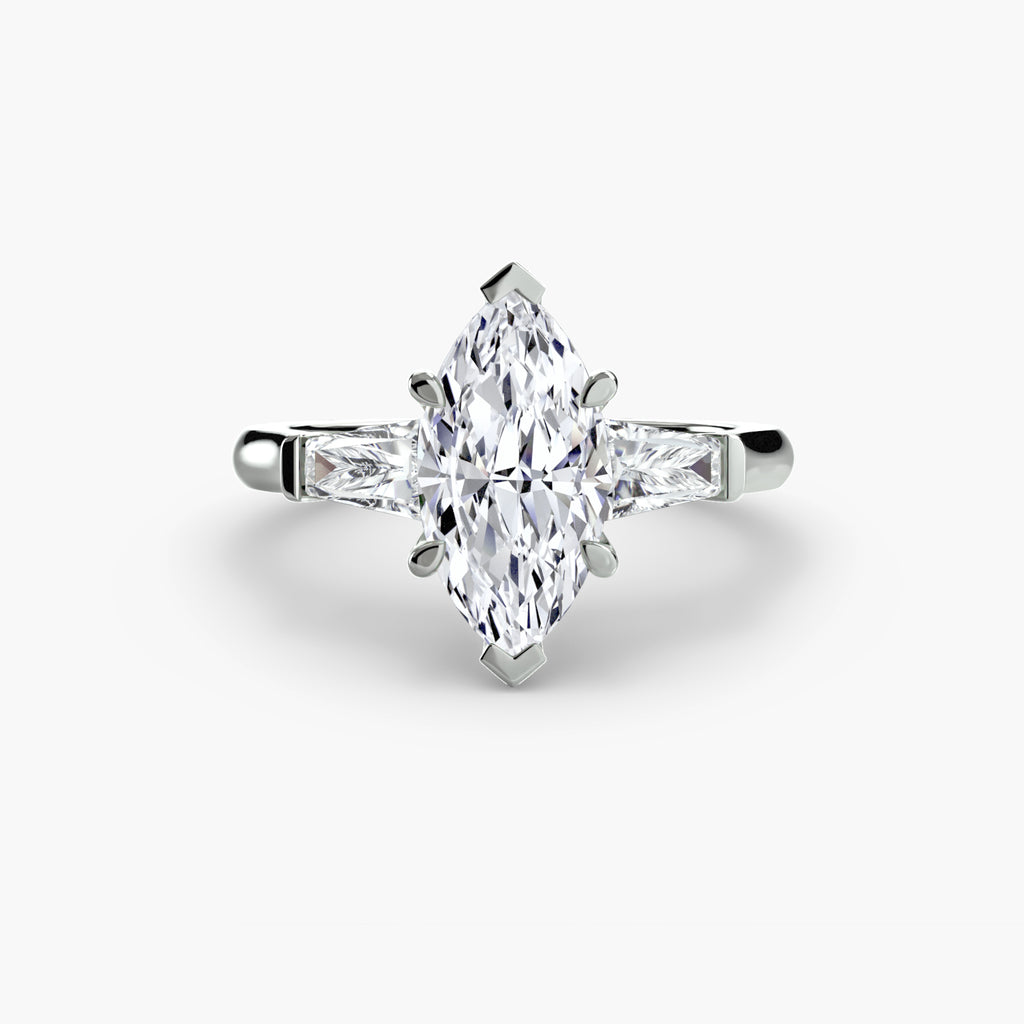 DUORA Baguette Trilogy Ring