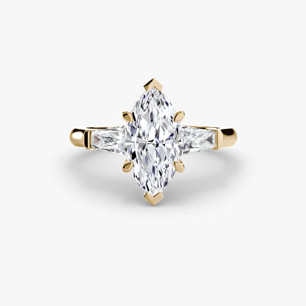 DUORA Baguette Trilogy Ring