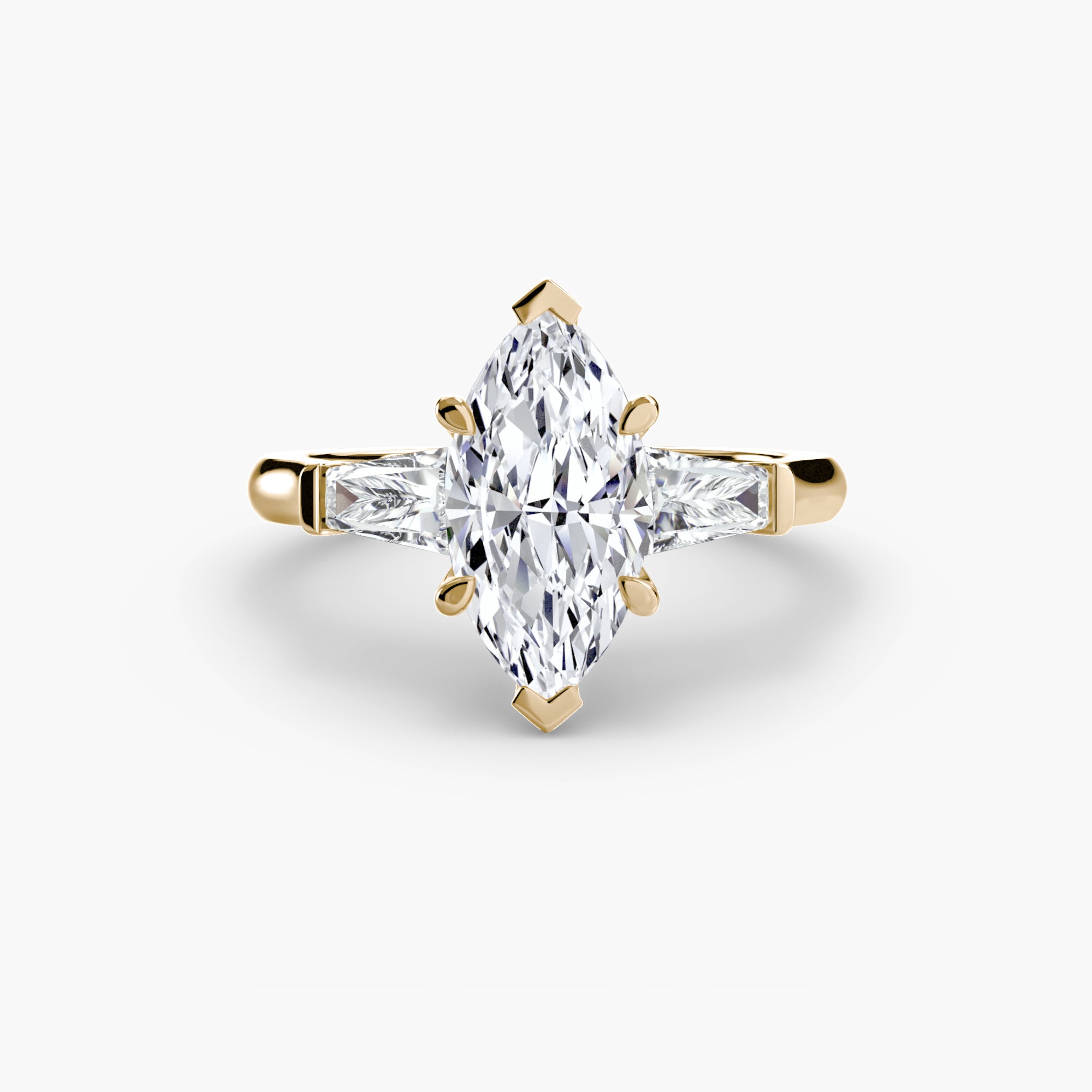 DUORA Baguette Trilogy Ring