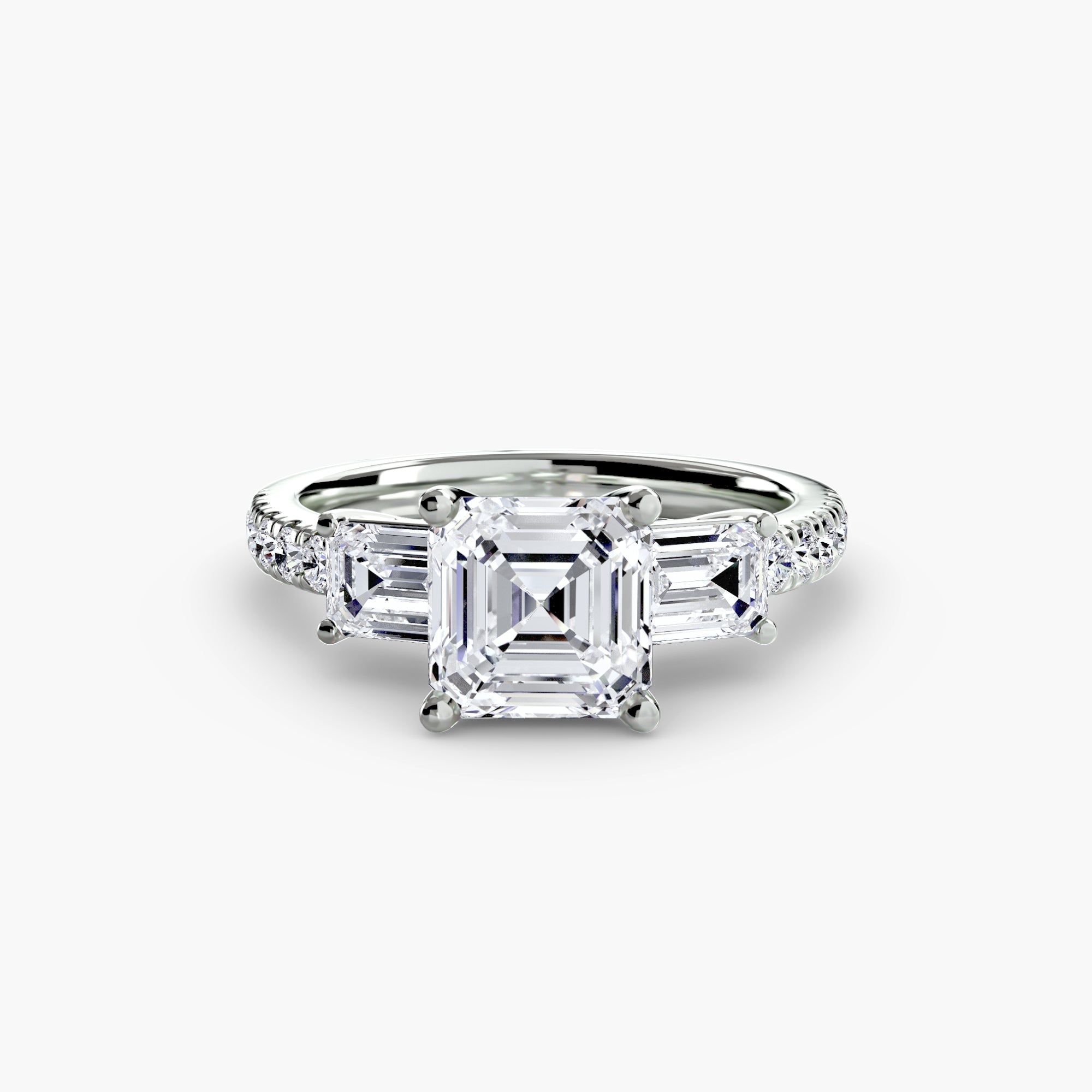 ELARIA Pavé Trilogy Ring