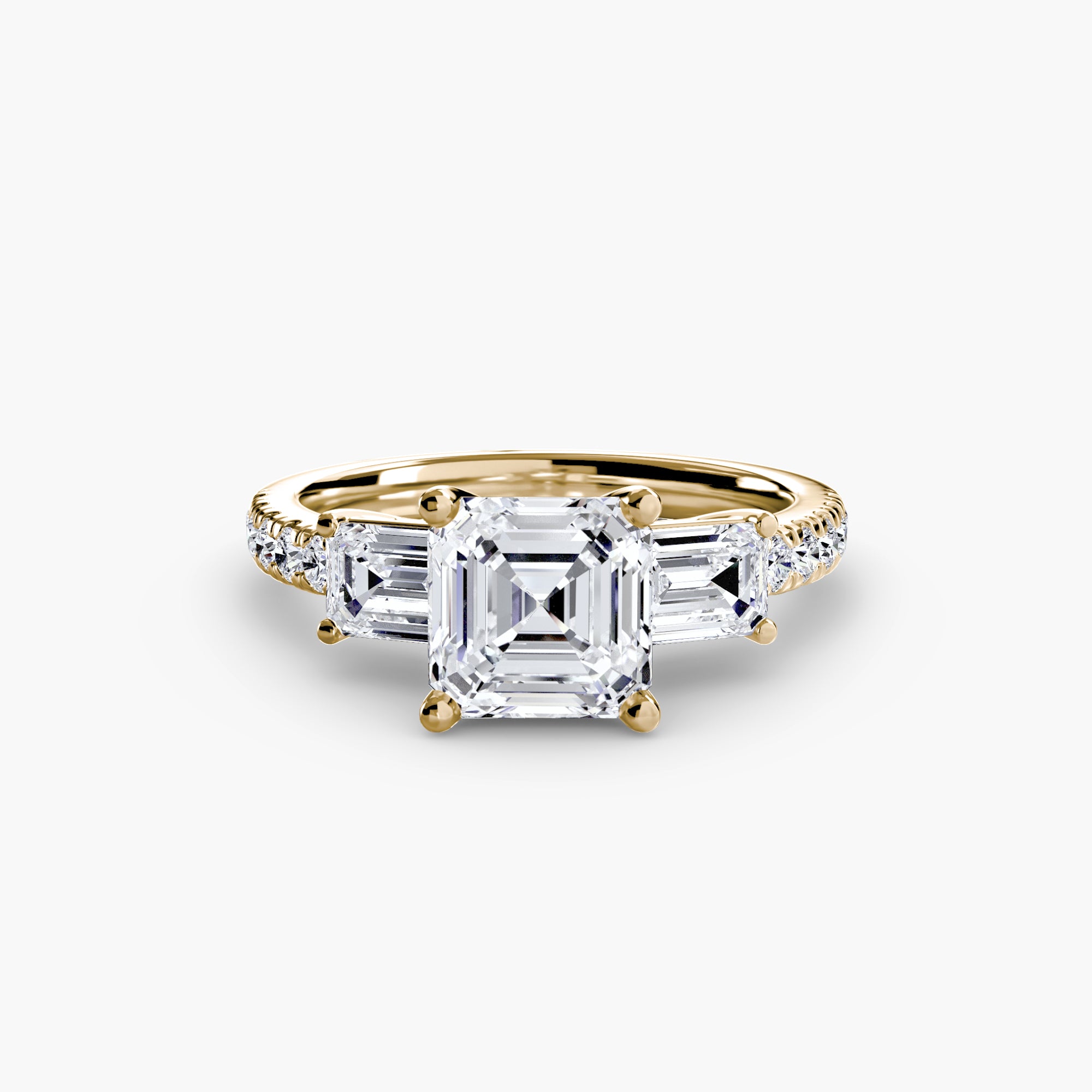 ELARIA Pavé Trilogy Ring