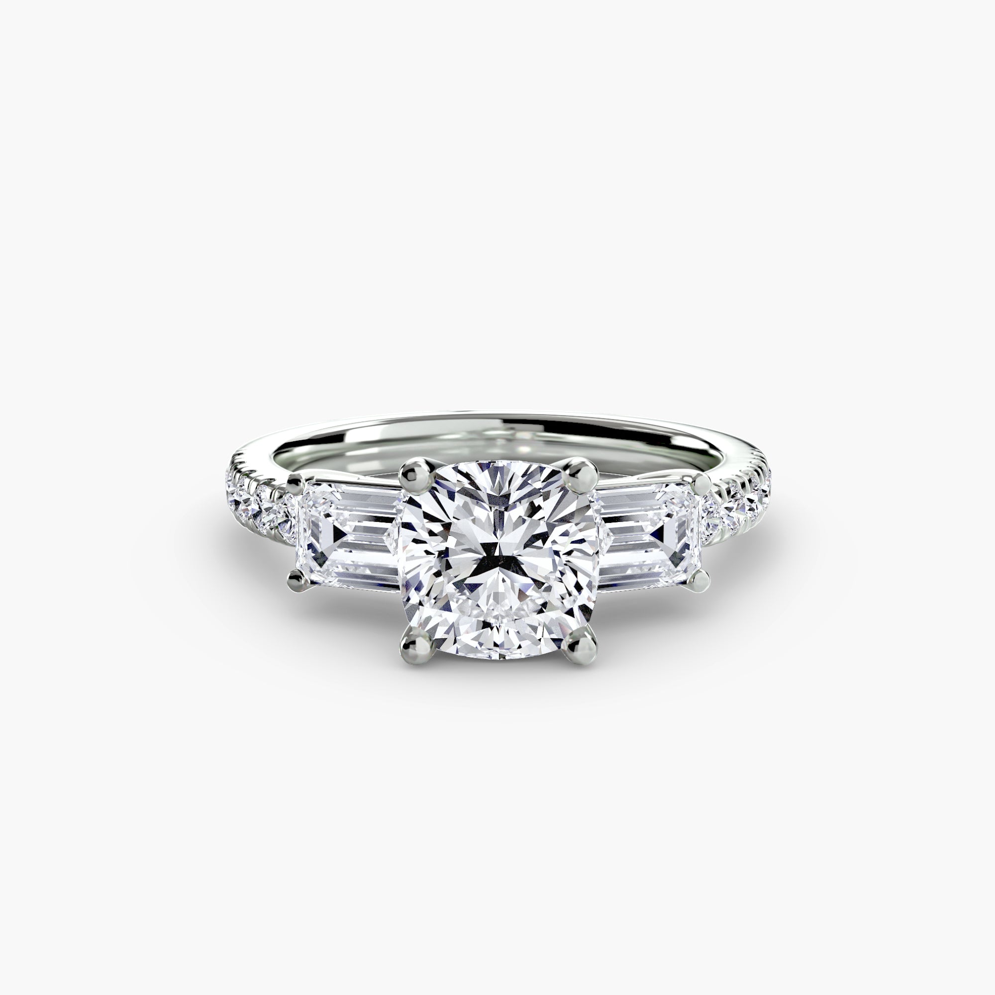 ELARIA Pavé Trilogy Ring