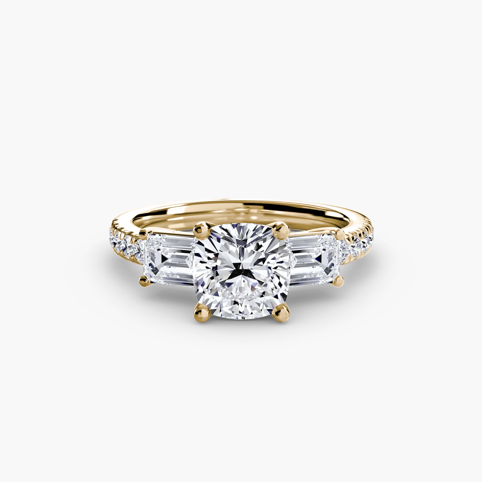 ELARIA Pavé Trilogy Ring
