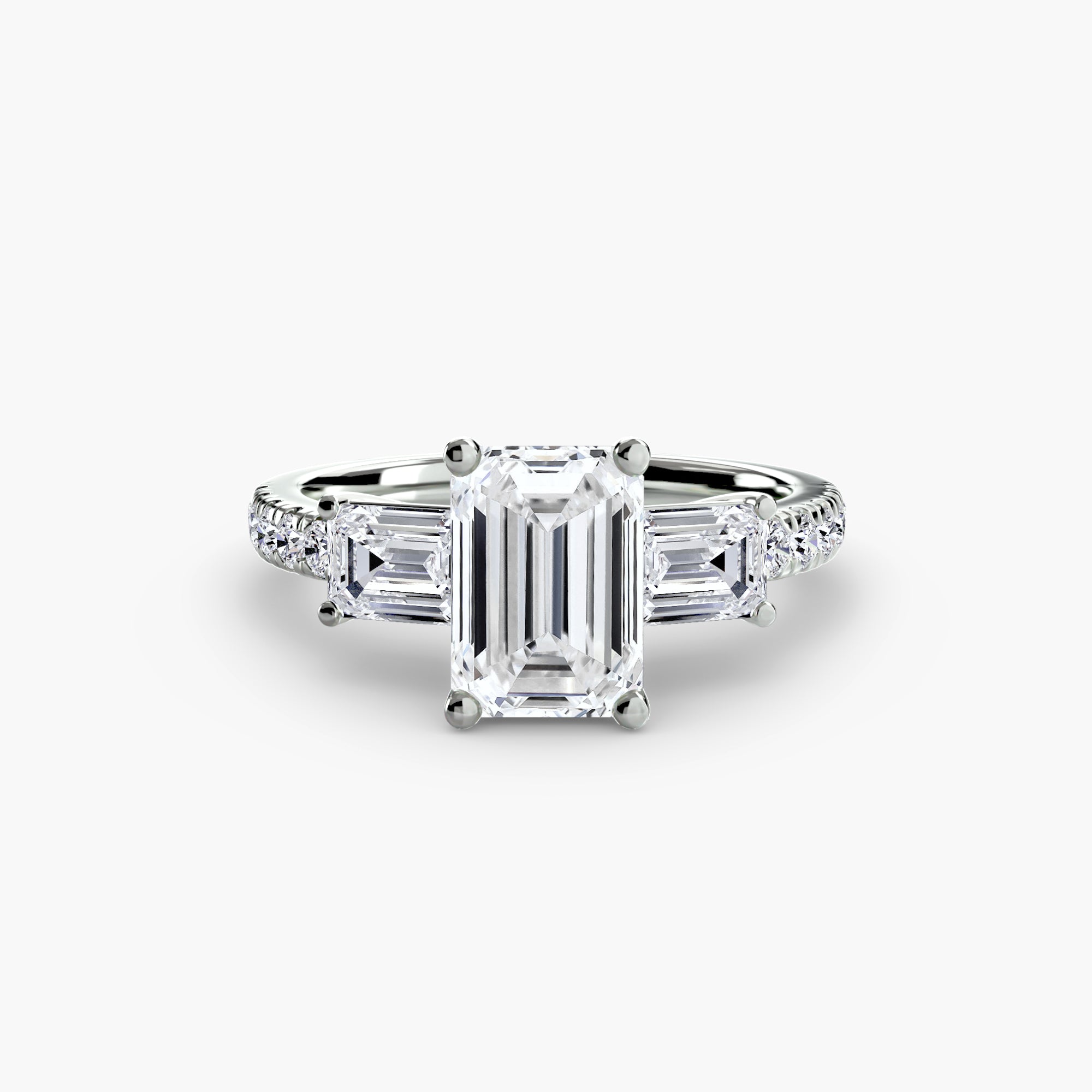 ELARIA Pavé Trilogy Ring