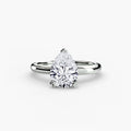 Elara Solitaire Ring – Pear Cut