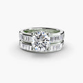 ALVARA Baguette Channel Ring