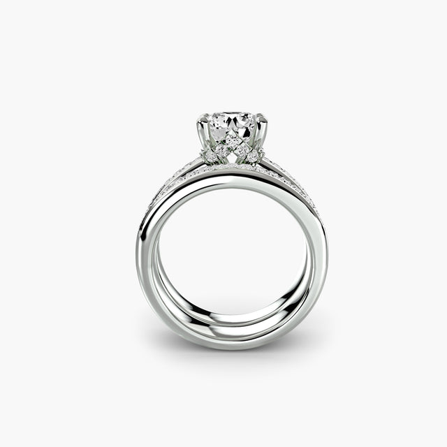 ALVARA Baguette Channel Ring