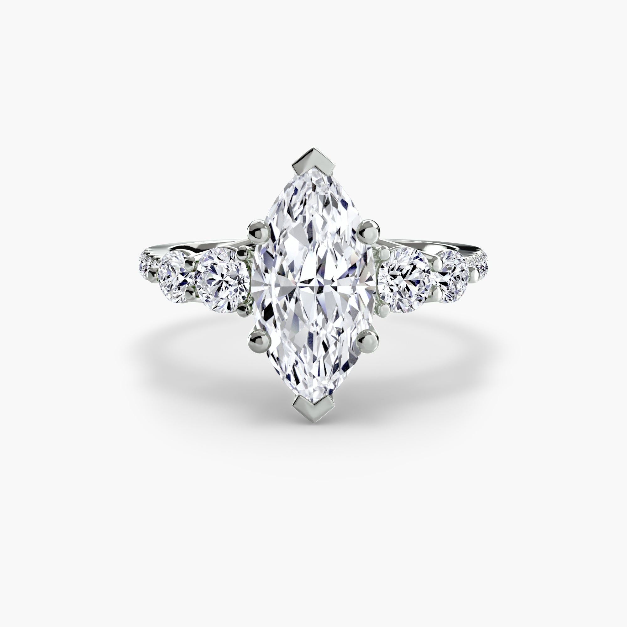 VERIDIA Five-Stone Pavé Ring