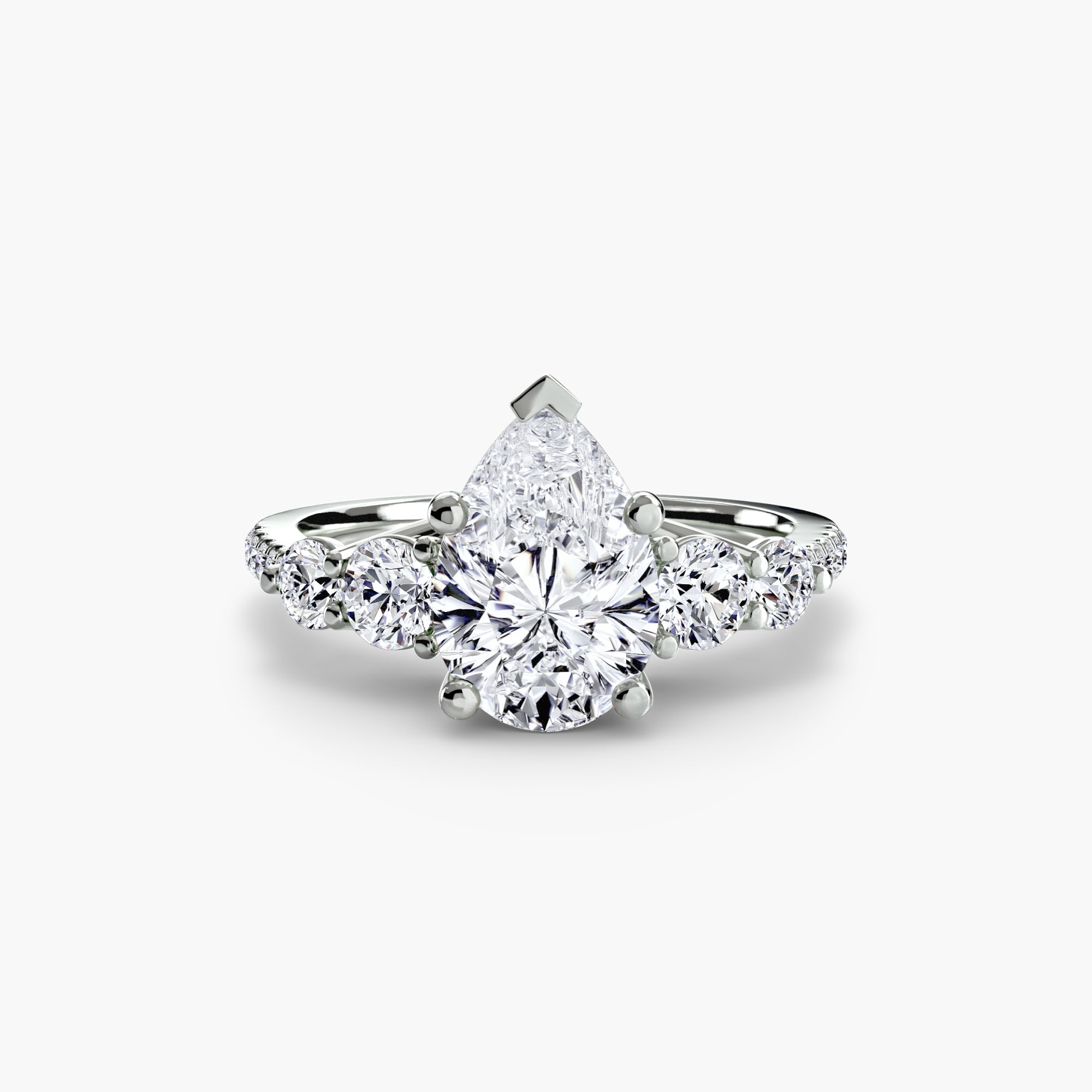 VERIDIA Five-Stone Pavé Ring