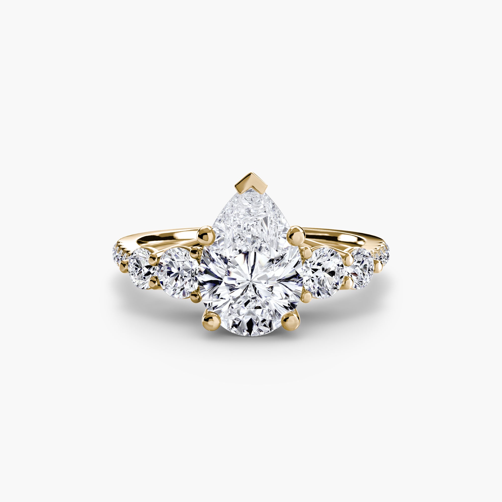 VERIDIA Five-Stone Pavé Ring