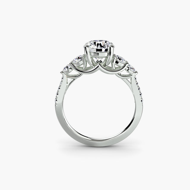 VERIDIA Five-Stone Pavé Ring