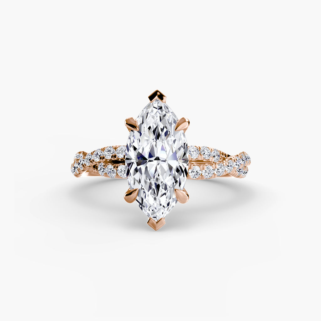 SERENZA Twist Pavé Ring
