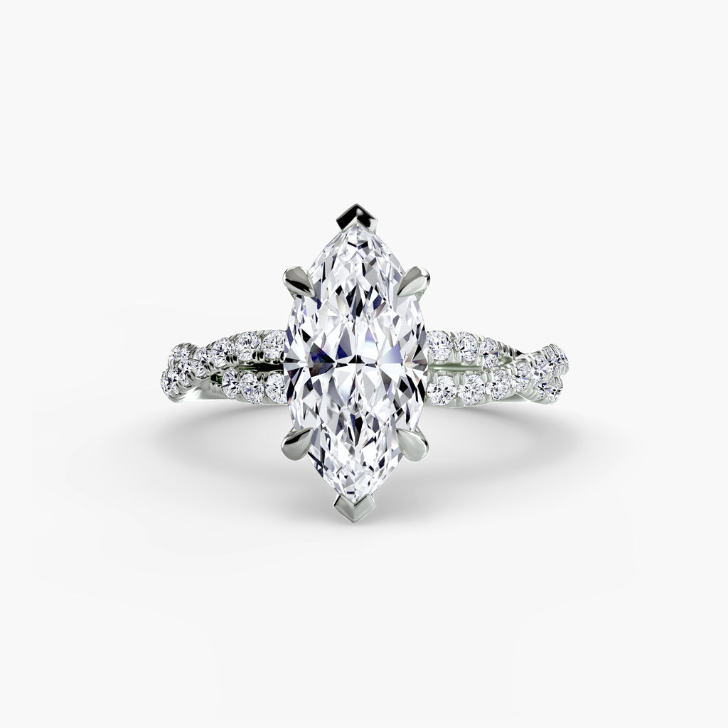 SERENZA Twist Pavé Ring