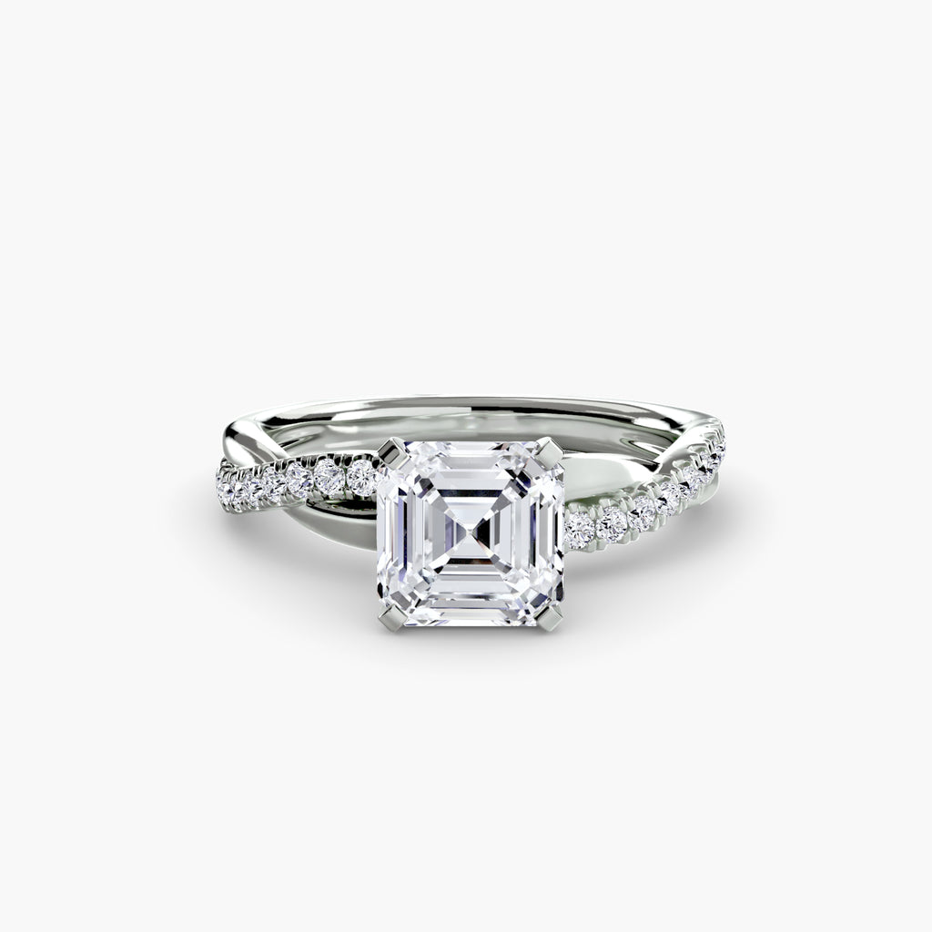 CORVINA Emerald Twist Ring