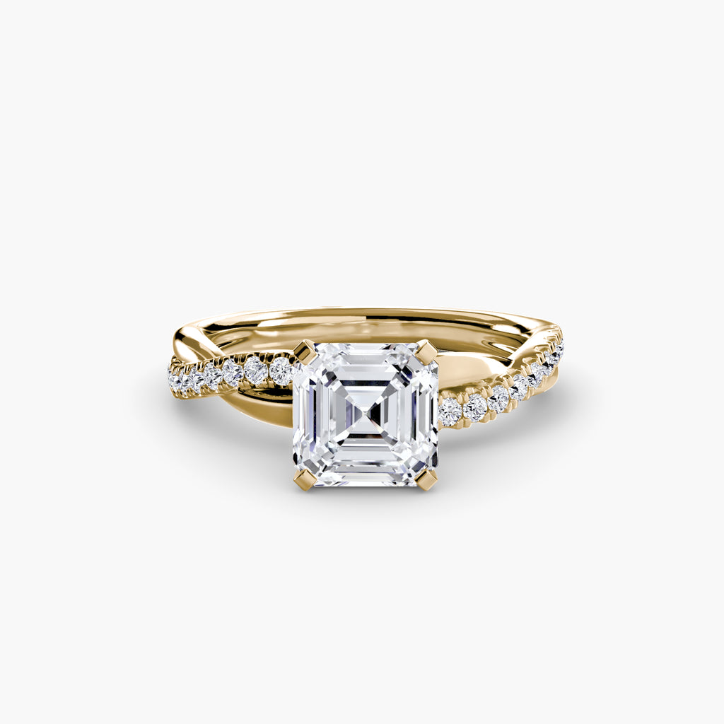 CORVINA Emerald Twist Ring