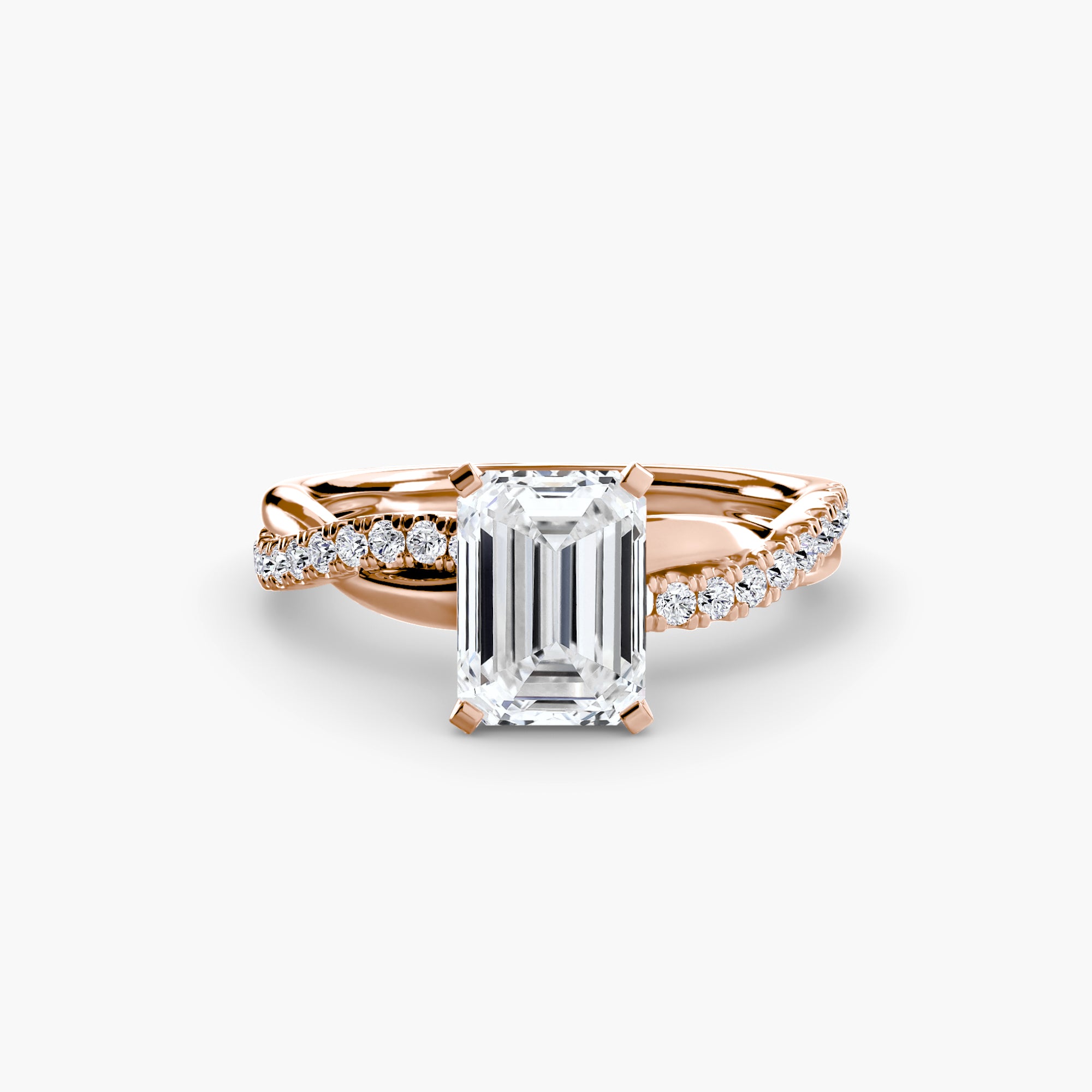 CORVINA Emerald Twist Ring