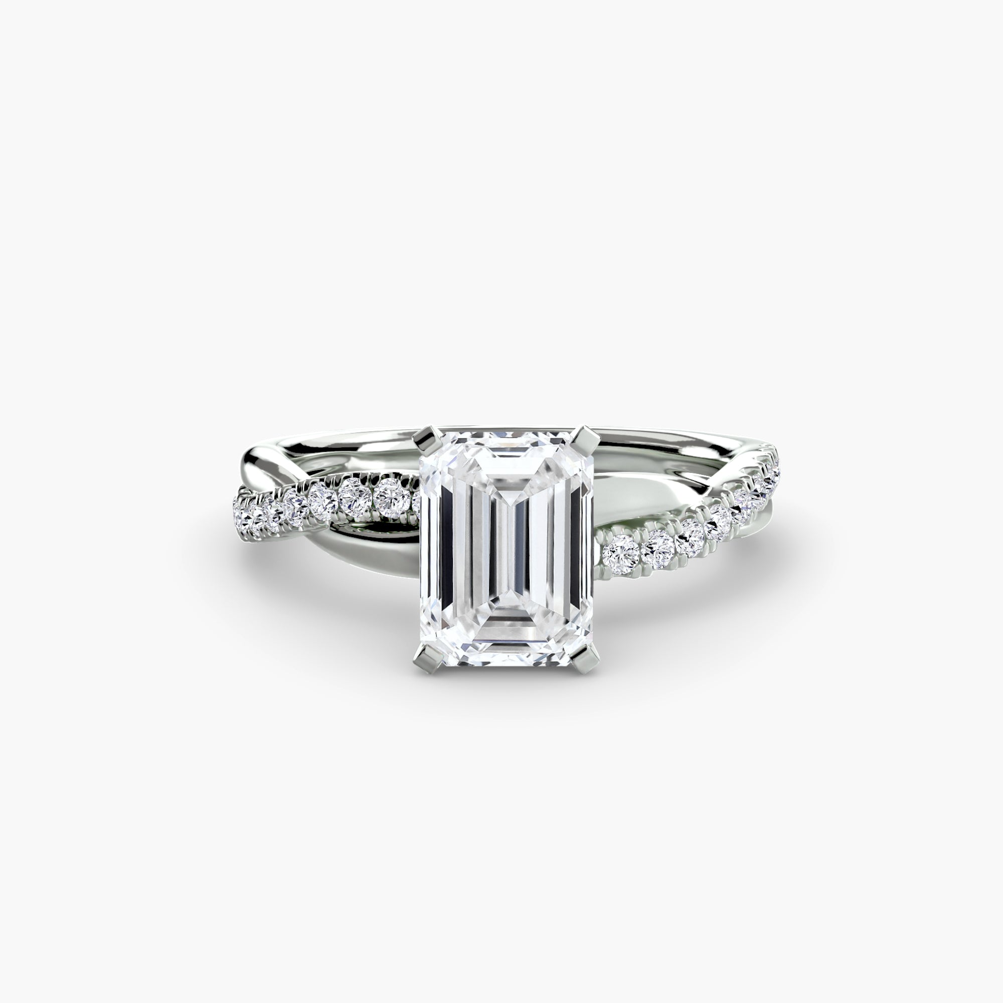 CORVINA Emerald Twist Ring