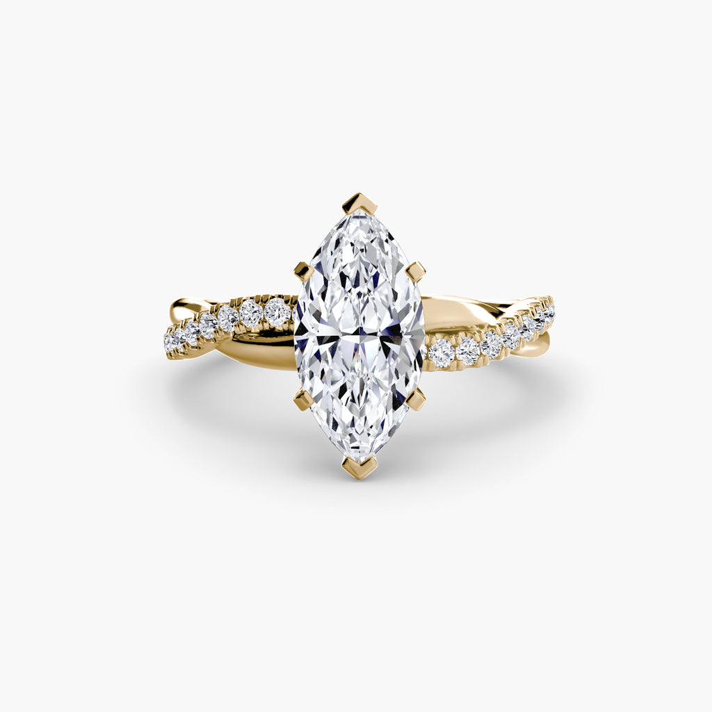 CORVINA Emerald Twist Ring