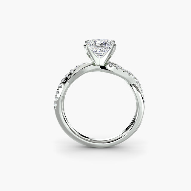 CORVINA Emerald Twist Ring