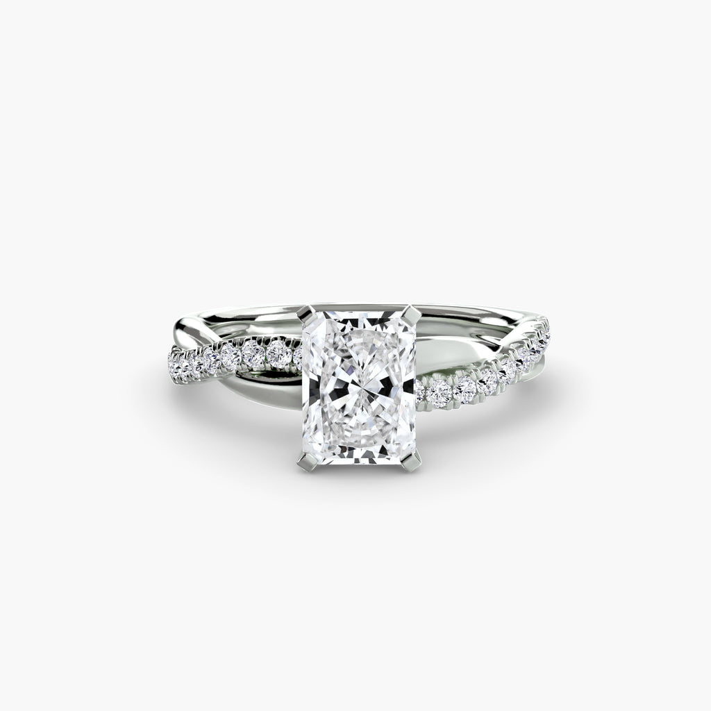 CORVINA Emerald Twist Ring