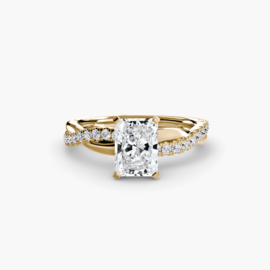CORVINA Emerald Twist Ring