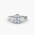 VALENNE Pavé Shoulder Trilogy Ring