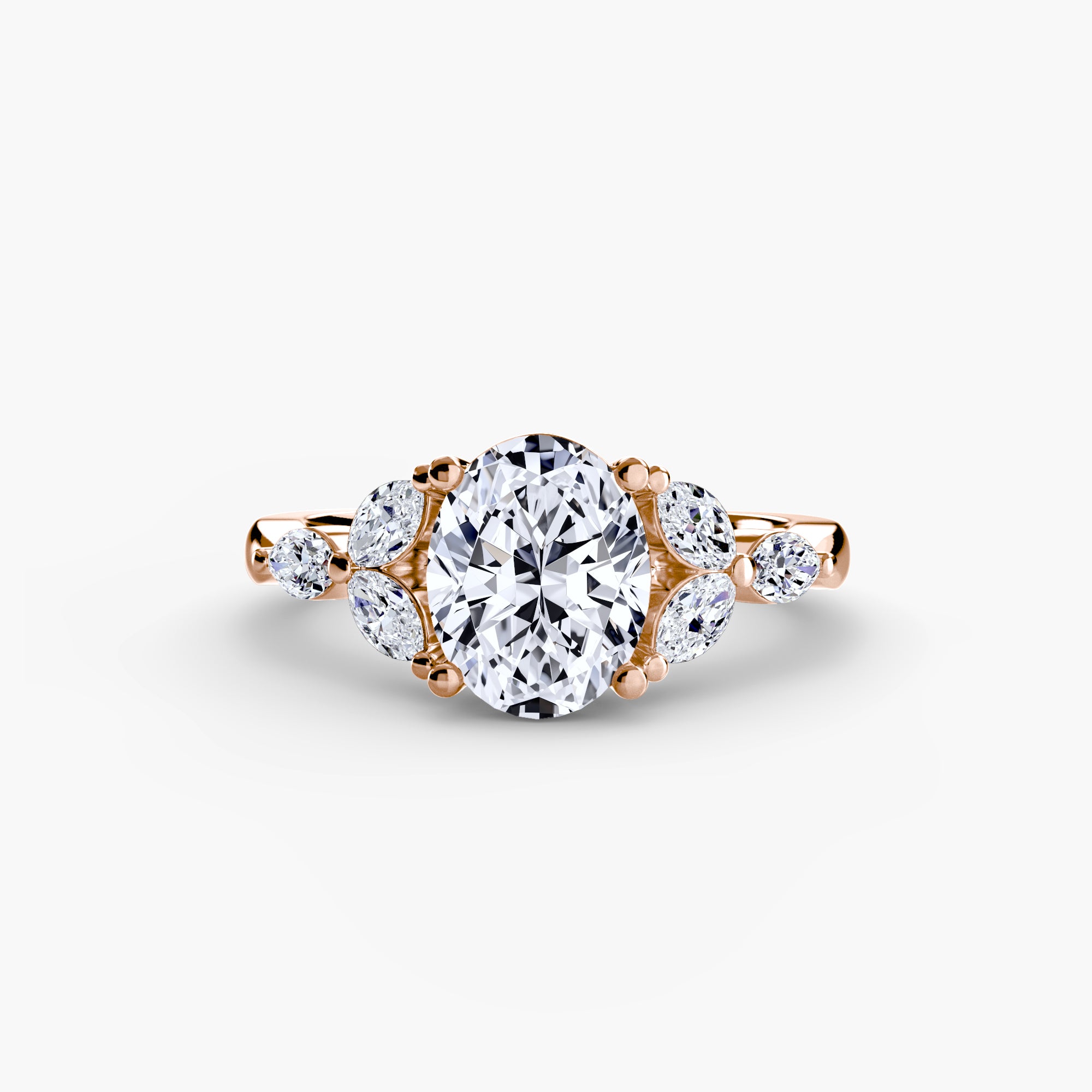ZARELLE Shoulder Cluster Ring