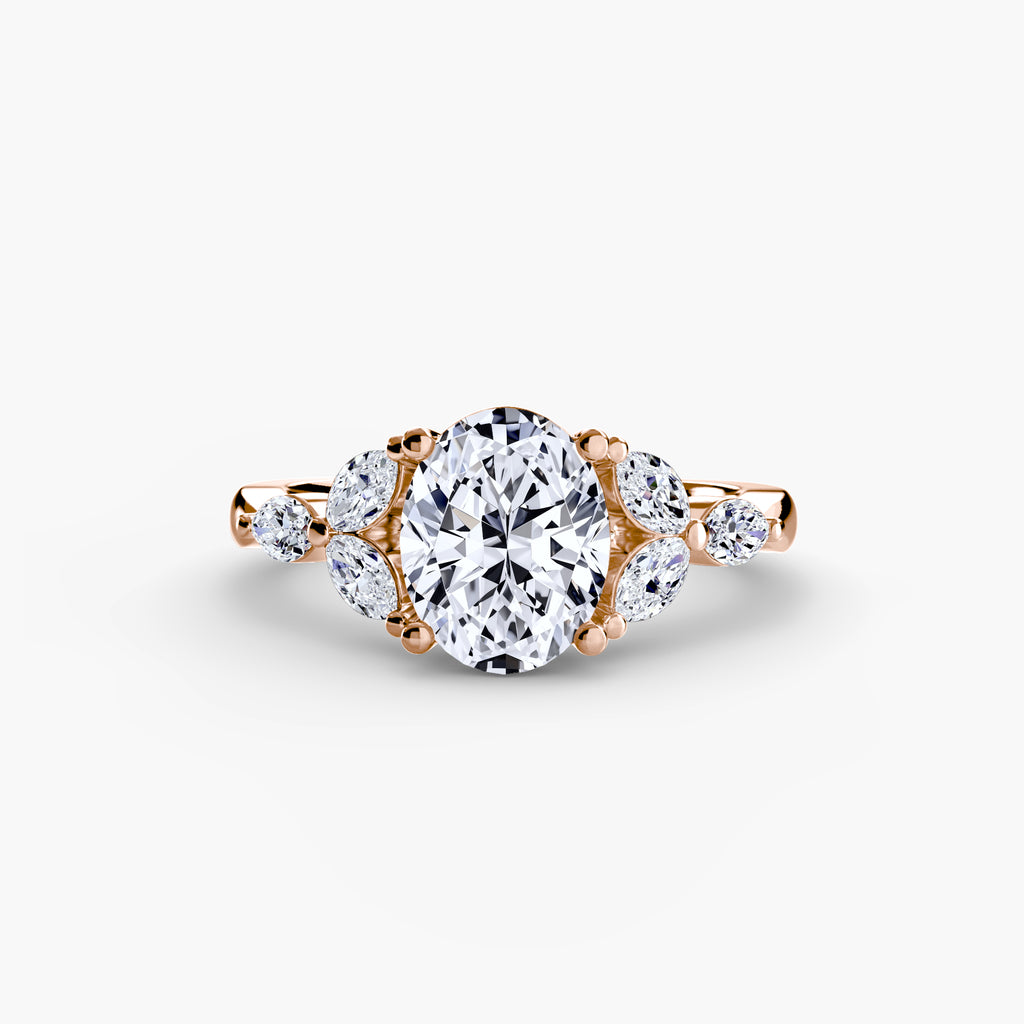 ZARELLE Shoulder Cluster Ring