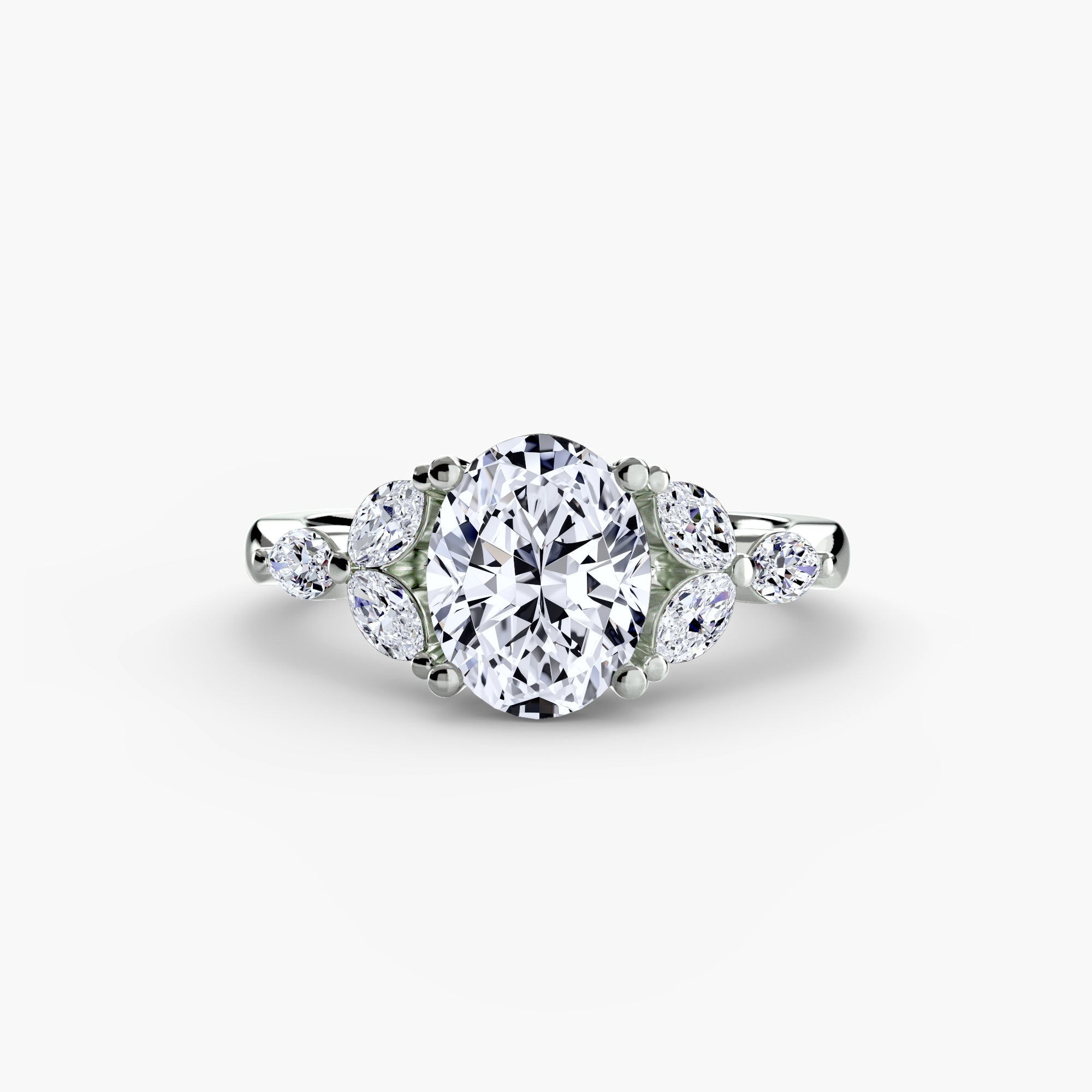 ZARELLE Shoulder Cluster Ring