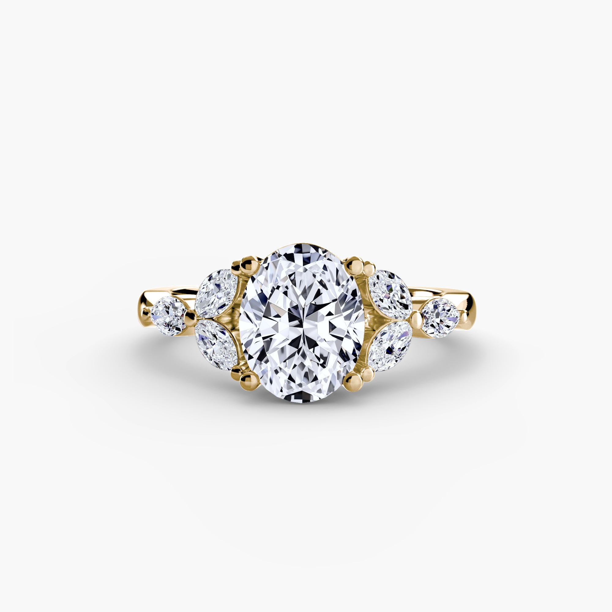 ZARELLE Shoulder Cluster Ring