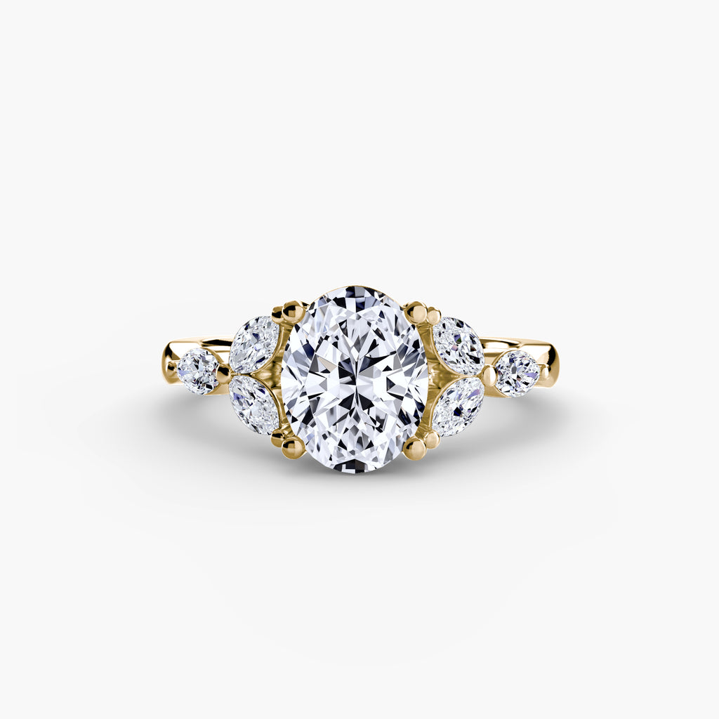 ZARELLE Shoulder Cluster Ring