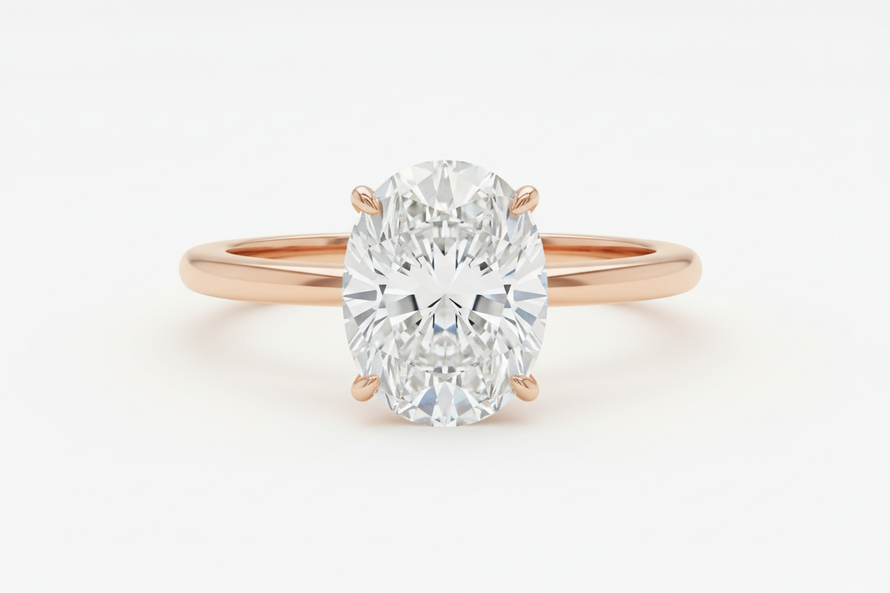 Nova Solitaire Ring – Oval Cut