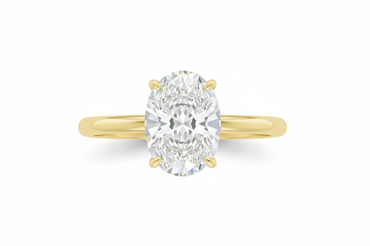 Nova Solitaire Ring – Oval Cut