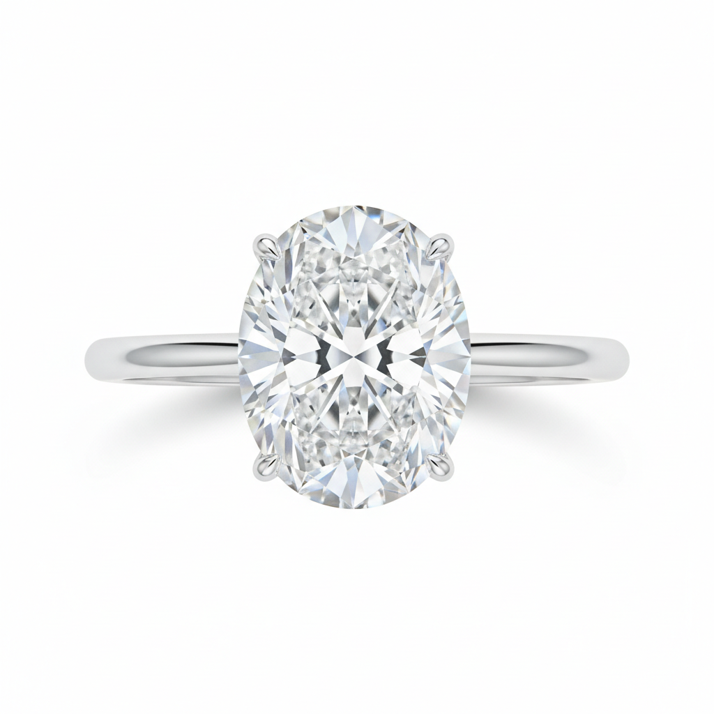 Nova Solitaire Ring – Oval Cut