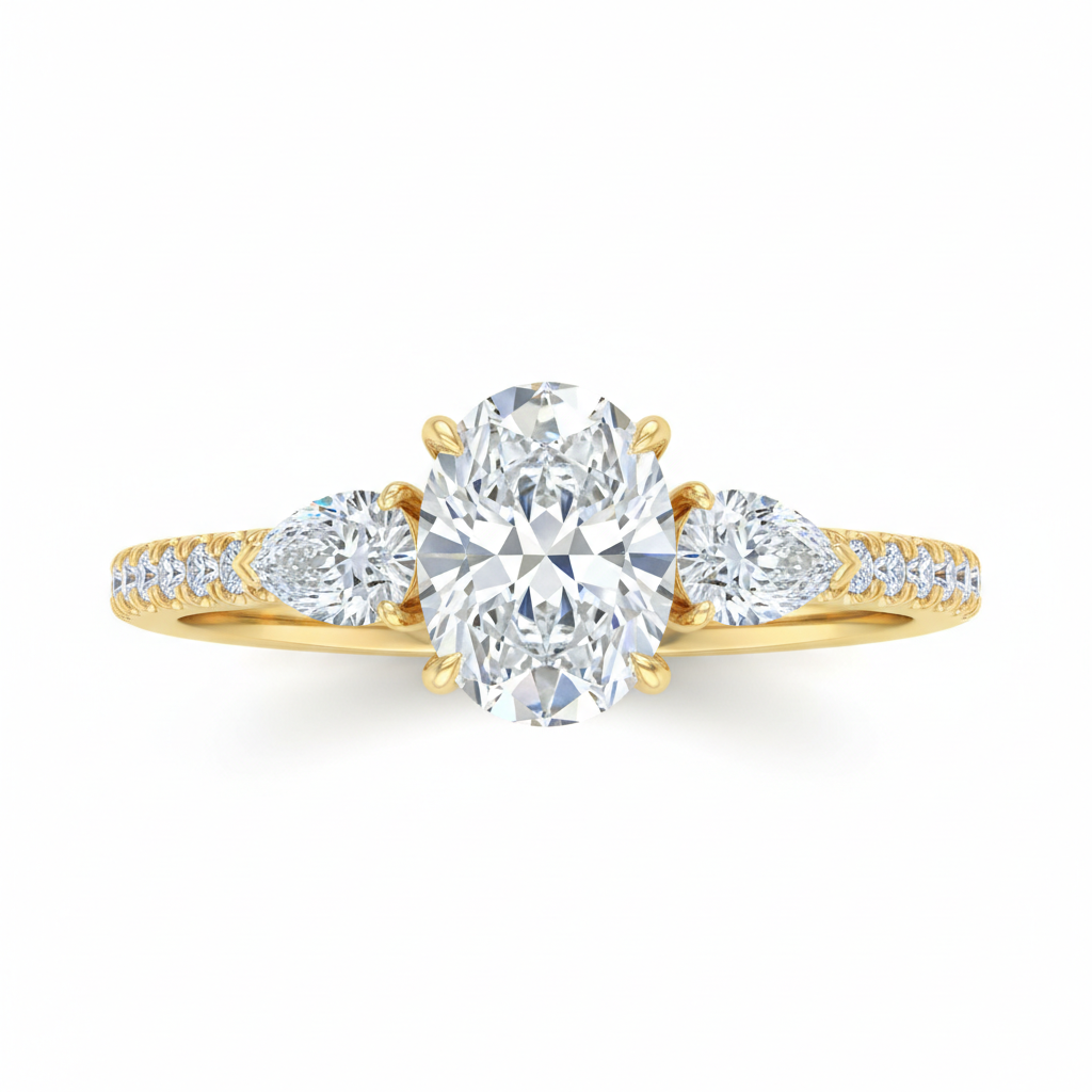 Aurion Trilogy Ring – Oval Cu